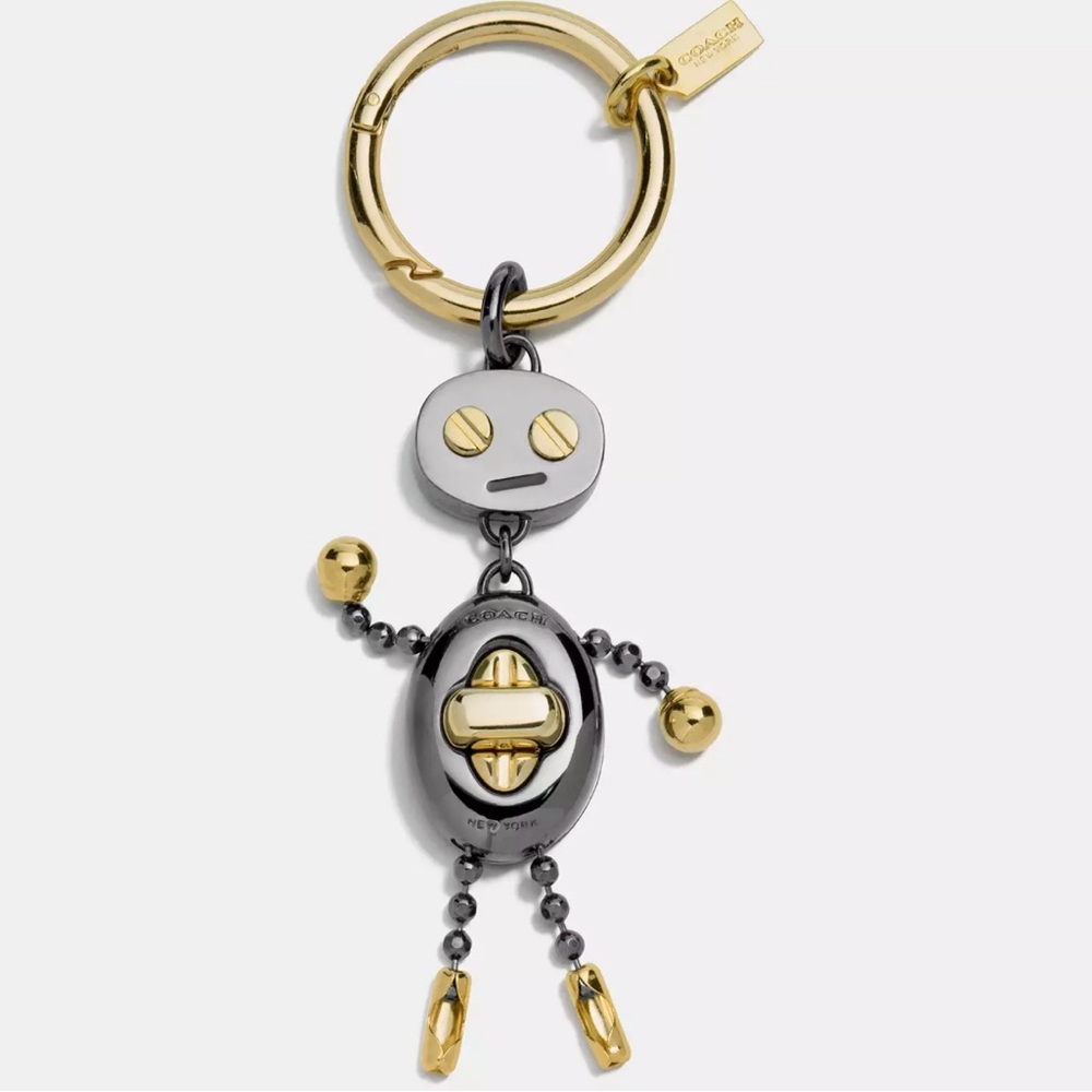 NWT Coach Robot Key Chain